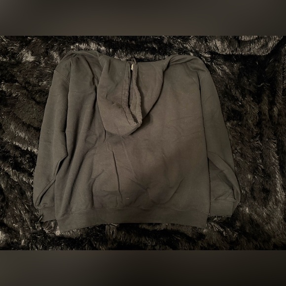 Spooky Vibes Black Hoodie Dripping Letter Graphic Size XXL - Picture 3 of 3
